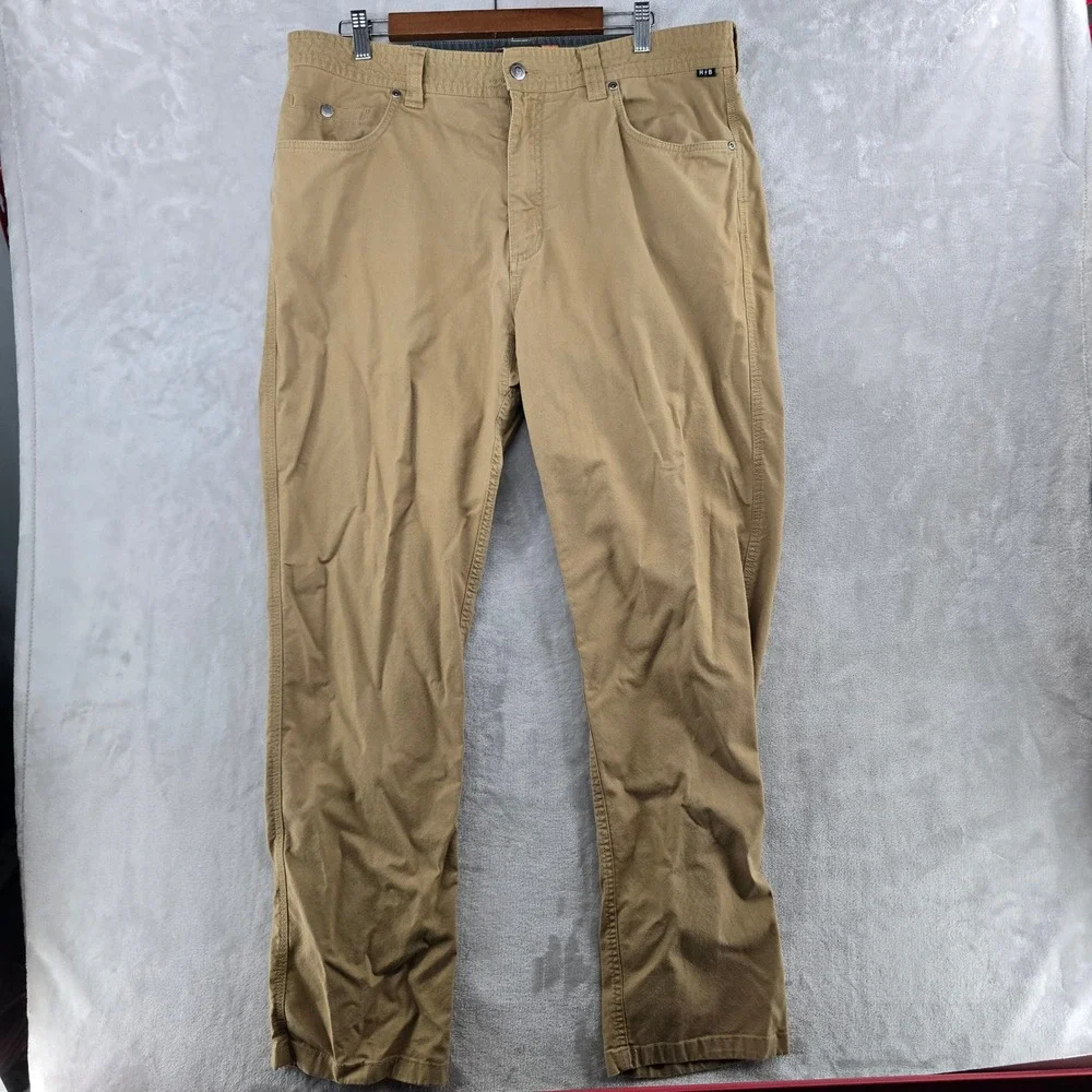 Howler Brothers Frontside 5-Pocket Pants Mens 40x32 Tan Cordura Stretch Canvas